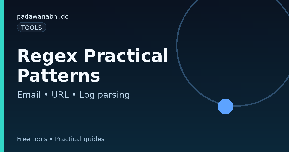 Regex Practical Patterns (Email, URL, Log Parsing)